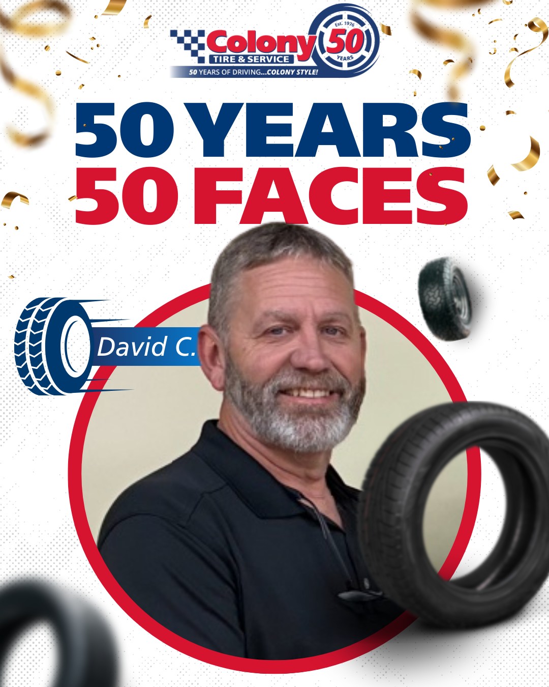 colony tire & service, celebrating 50 years